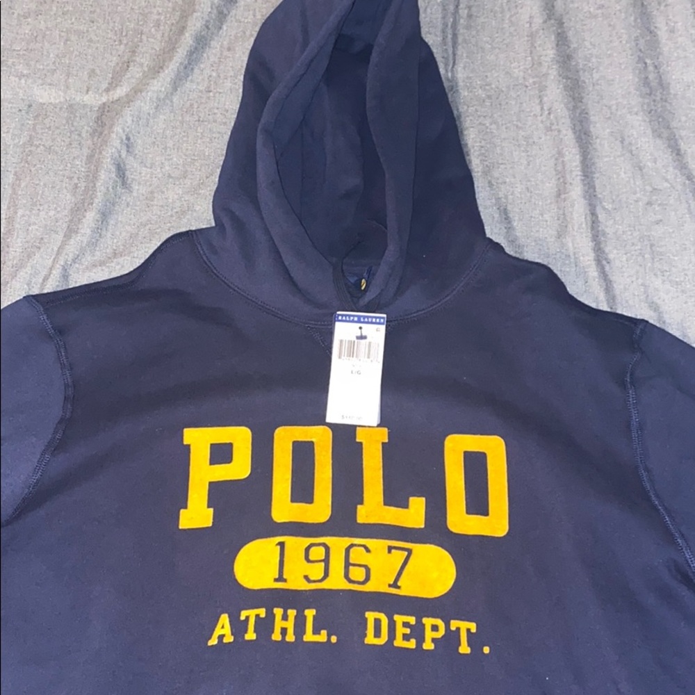 Ralph Lauren Hoodie-Blue And Yellow